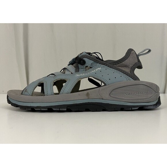 Salomon Tech Revo Women’s Sandal 2004 VTG Granola Girl Sz 8 Light Blue & Gray - Picture 7 of 11
